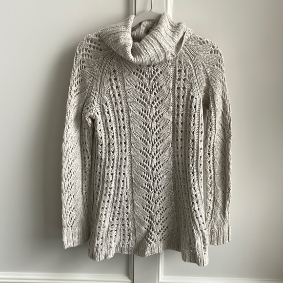 Anthropologie Sleeping in the Snow Turtleneck Sweater - Picture 1 of 7